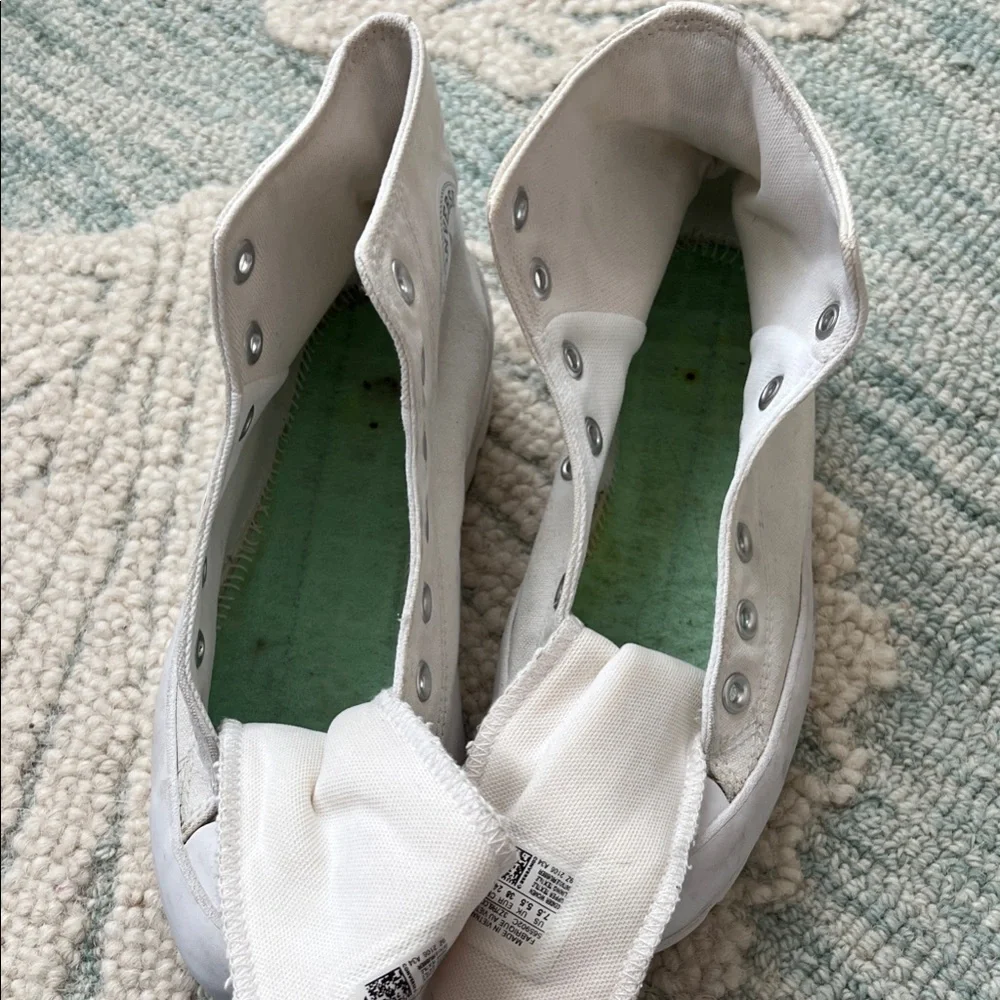 Converse Women's White Platform Sneakers - Picture 3 of 5